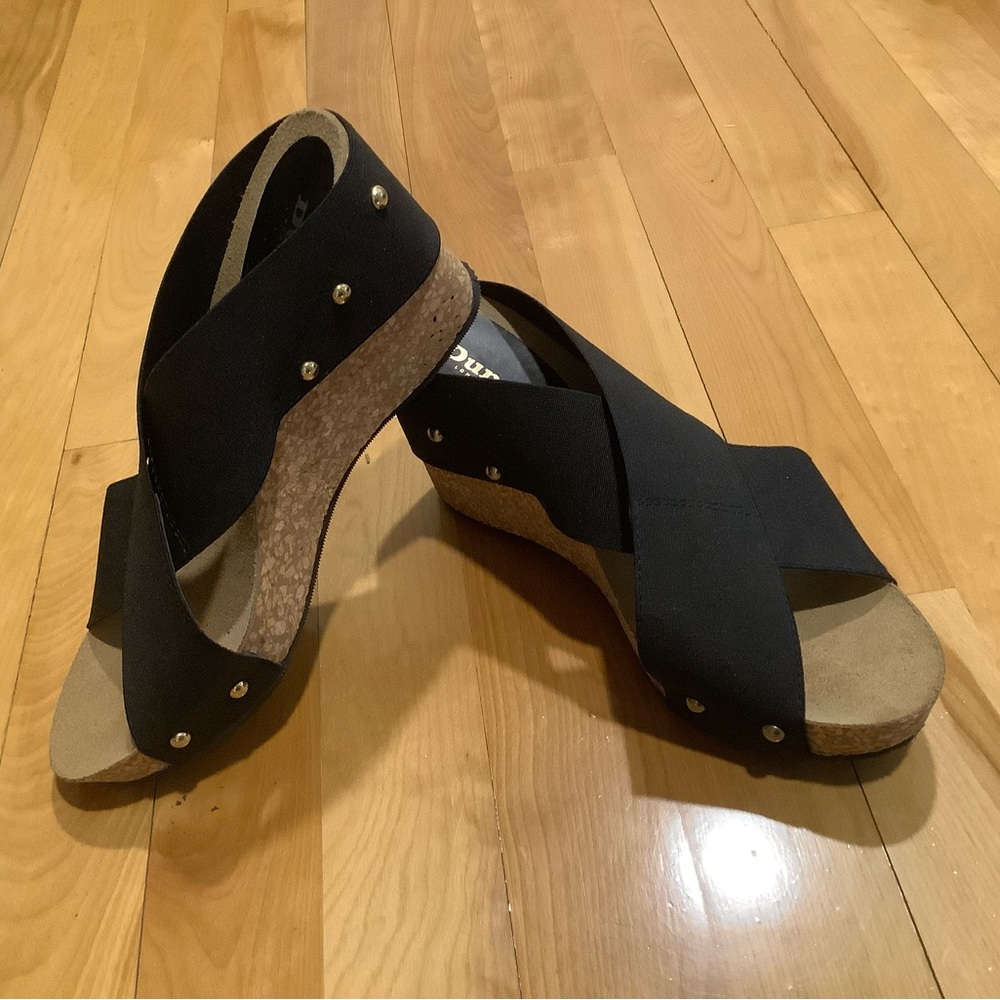 Dune Wedge Sandals Sz 38